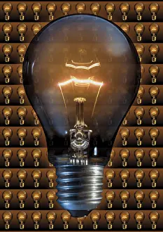 Power Generation Impressions: Glowing lightbulb, Composing