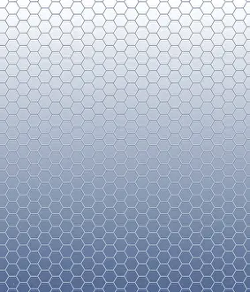 Geometric Abstract Design Impressions: A gradient hexagonal grid pattern
