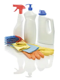 Household Items Impressions: Group of cleaning objects