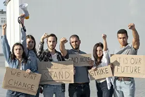 Freedom Of Expression Image Impressions: Group protesters marching together