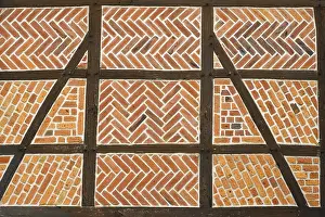North Rhine Westphalia Buildings Impressions: Half-timbered facade with brick pattern