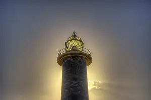 Fuerteventura Canary Islands Impressions: HDR, lighthouse, backlight, clouds