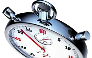 Deserted Clock Scene Impressions: high resolution 3d rendering of a stopwatch