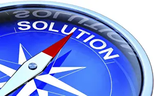 High Resolution Rendering Impressions: high resolution rendering of a compass with a solution icon