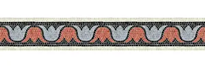 Mosaic Border Tiles Impressions: Horizontal border mosaic tiles, vector pattern
