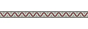 Decorative Ceramic Tiles Impressions: Horizontal border mosaic tiles, vector pattern