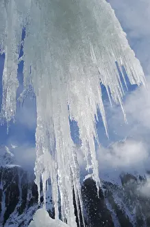 Ice Crystal Formations Impressions: Icicles