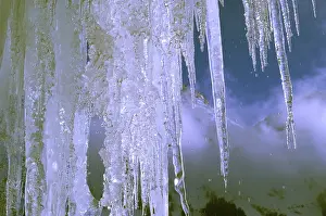 Frozen Winter Scene Impressions: Icicles