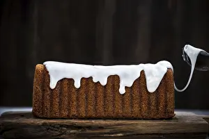 Christian Easter Celebration Impressions: Icing top of Easter traditional cake