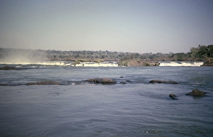 Foz Do Iguaçu Scenery Impressions: The Iguazu River just above the waterfall at the Devil's Throat