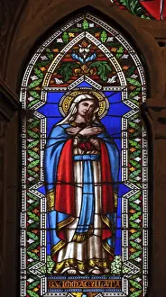 Lead Glass Window Design Impressions: Immaculate Conception