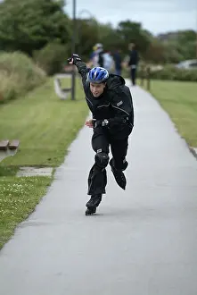 Northern Germany Beach Vacation Impressions: Inline skating