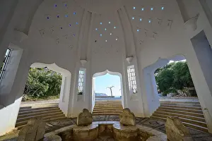 Dome Building Interior Impressions: Interior of a dome with seating and stepped structure