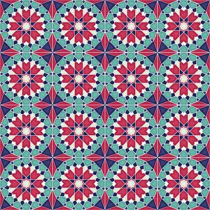 Seamless Vector Art Impressions: Islamic geometric seamless vector pattern