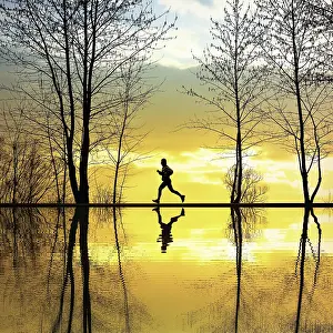 Deserted Jogging Route Impressions: Jogging
