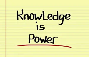 Education Symbol Impressions: Knowledge Is Power Concept