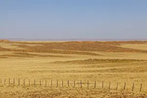 Barren African Landscape Impressions: Landscape on the main road C14, Namibia