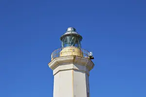 Blue Sky Lighthouse View Impressions: Lighthouse, upper part, detail