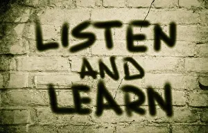 Communication Symbolism Impressions: Listen And Learn Concept