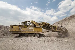 No People Construction Site Impressions: Loading a large lorry building material