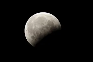 Deserted Lunar Landscape Impressions: Lunar eclipse, partial, 16.08.2008