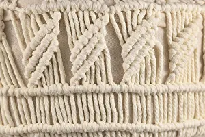 Decorative Embellishment Impressions: Macrame, a form of textile produced using knotting techniques
Macram?