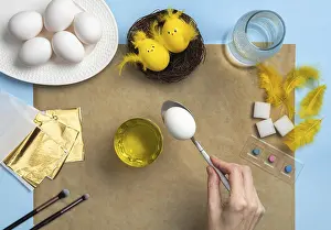 Chick From Eggs Tutorial Impressions: How to make a chick from eggs for Easter decor