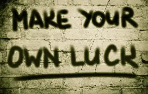 Lucky Charm Symbolism Impressions: Make Your Own Luck Concept