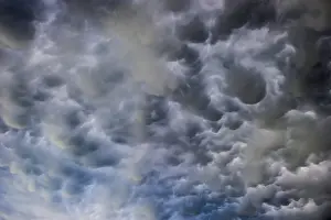 Cloudy Weather Europe Impressions: Mammatus clouds, dramatic cloud atmosphere
