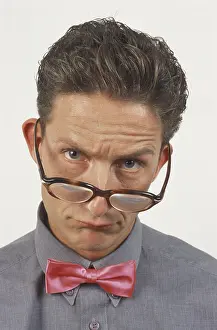 Colorful Portrait Photo Impressions: Man pulling faces