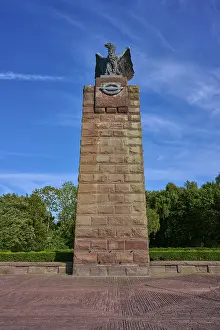 Northern Germany Seaside Resorts Impressions: Massive memorial with eagle at the top