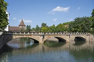 Bavaria Bridge Impressions: Maxbrucke with reflection