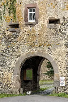 Abandoned Castle Fortification Impressions: Medieval gate tower of the outer bailey