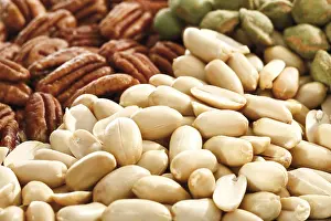 Studio Shot Still Life Impressions: Mixed nuts, full format, peanuts