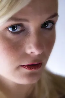 Caucasian Woman Portrait Impressions: A model portrait in the studio