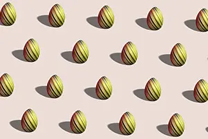 Symbolic Easter Picture Impressions: Modern Colorful Easter egg pattern made
