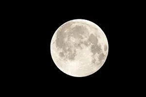 Deserted Lunar Landscape Impressions: Full moon