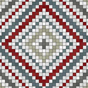Abstract Mosaic Pattern Impressions: Mosaic tiles background, seamless vector pattern
