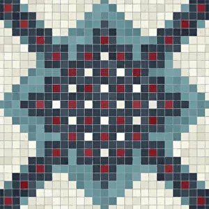 Mosaic Artwork Illustration Impressions: Mosaic tiles background, seamless vector pattern