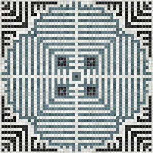 Geometric Mosaic Art Impressions: Mosaic tiles background, seamless vector pattern