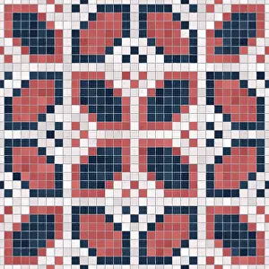 Abstract Mosaic Pattern Impressions: Mosaic tiles background, seamless vector pattern