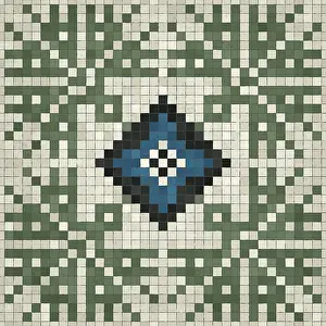 Ceramic Tile Design Impressions: Mosaic tiles background, seamless vector pattern