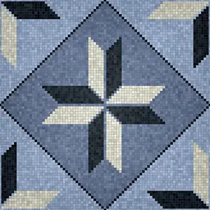 Ceramic Tile Design Impressions: Mosaic tiles background, seamless vector pattern