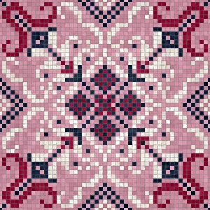 Ceramic Tile Design Impressions: Mosaic tiles background, seamless vector pattern