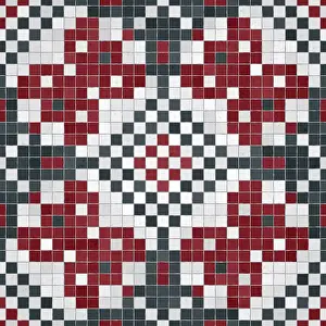 Mosaic Artwork Illustration Impressions: Mosaic tiles background, seamless vector pattern