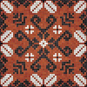 Ceramic Tile Design Impressions: Mosaic tiles background, seamless vector pattern