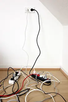 Multiple Power Strips Impressions: Multiple power strips for connection of multiple electrical devices