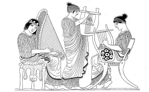 Stringed Instruments Impressions: Musicians playing stringed instruments