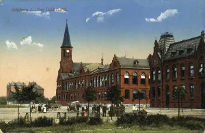 Authentic Reproduction Postcard Impressions: Naschmarkt in Oderberg, today Bohumin