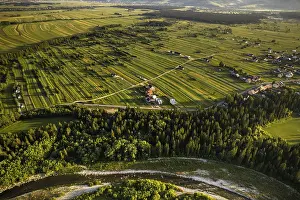 Eastern European Farmland Impressions: Natural pattern in farm fields